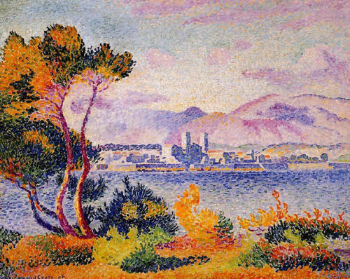 artist-cross: Antibes, Afternoon, 1908, Henri-Edmond CrossMedium: oil,canvas