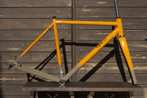 cyclobicycles:  A beauty will be seen in Michigan. This is a Cyclo Grava frameset. Main triangle mad