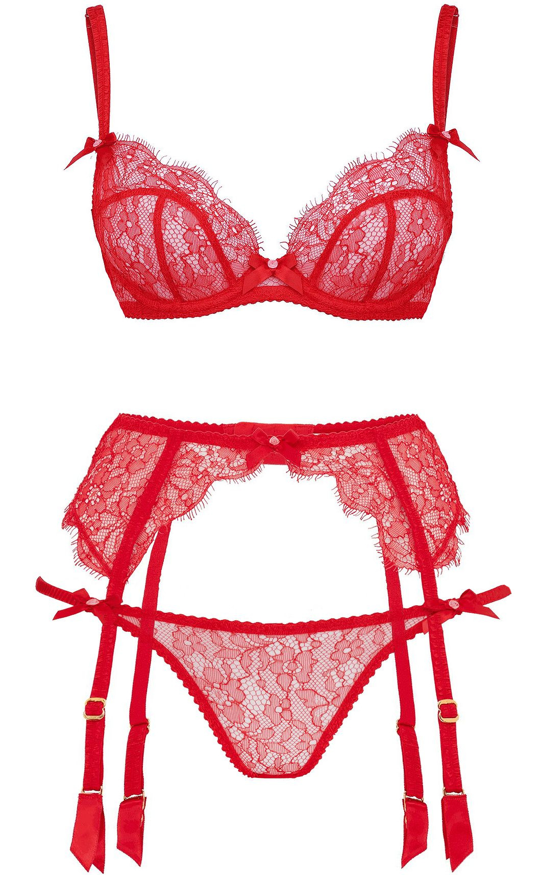 Lace lingerie set Agent Provocateur Burgundy in Lace - 38132764