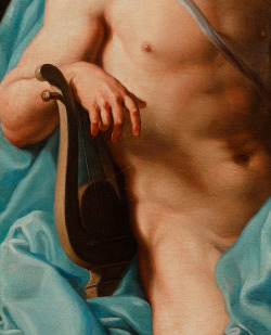 Apollo and two Muses - Detail.Pompeo Batoni  