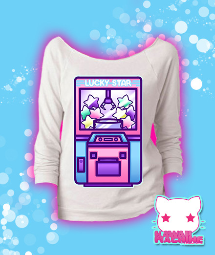 thekawaiimachine:  The Lucky Star UFO Catcher tee is now available in the shop! 