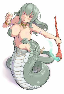 lewd-lounge:  Lamia set 2 requested by @pinkthesuccubus