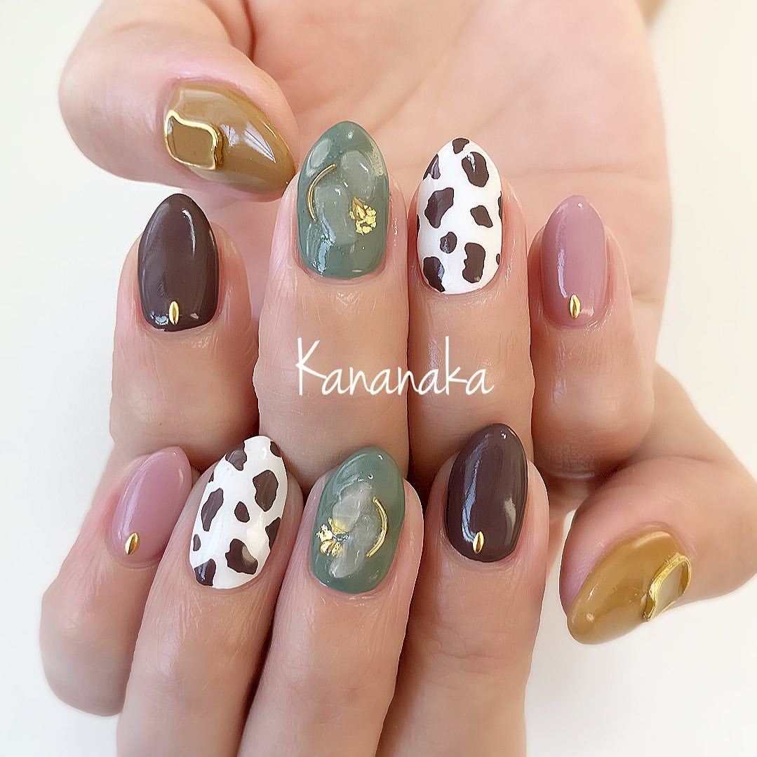 Nail Room Kananaka ダルメシアン くすみカラー Nail Nails Nailart Naildesign Nail Room Kananaka ダルメシアン くすみカラー Nail Nails Nailart Naildesign
