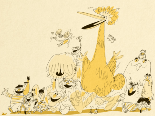 artzquez:Happy 48th birthday Sesame Street! Throw yourself a parade! 