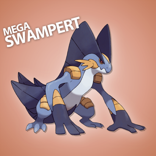 fantasticfakemon:I love the Mudkip line!  I would love to see a Mega Swampert!Mega SwampertSource.Ar