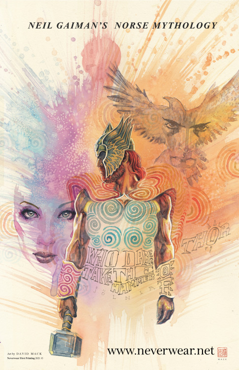 we have two new David Mack prints out tonight, Loki and Thor! These come from the Darkhorse comic se