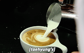 jjks:bangtan’s latte art