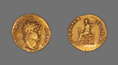 Aureus (Coin) Portraying Emperor Nero, Ancient Roman, 67, Art Institute of Chicago: Ancient and Byza