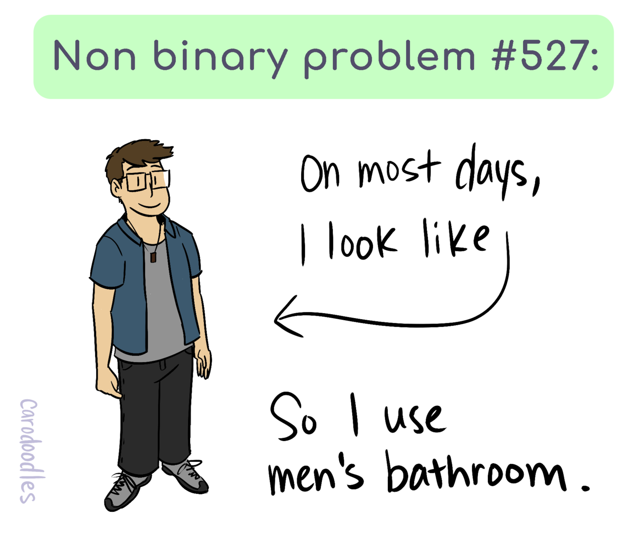 carodoodles: This comic has a special guest appearances by my nonbinary friends :3 