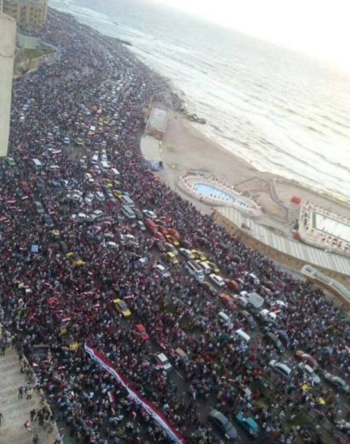 glampersand: descentintotyranny: ‘Biggest protest in Egypt’s history’: LIVE UPDATE