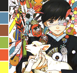 cifume:  Tokyo Ghoul Special Illustration Calendar 2015 + Color Palettes (insp.) 