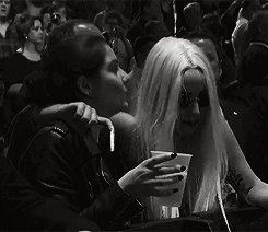 hyelim:  Gaga and Natali at The Rolling Stones concert (x) 