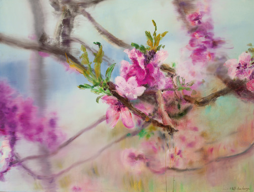thunderstruck9:  Zhou Chunya (Chinese, b. 1955), Peach Blossoms Series, 2007. Oil on canvas, 150 x 2