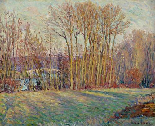 Poplars in Autumn near Chalifert, Henri Lebasque  1900Impressionism