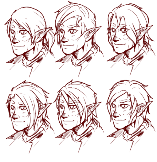 leidensygdom:Some experimenting with haircuts for slightly younger Aosh!! He was a cute damn baby ju