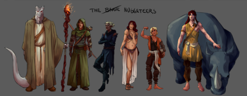 Lineup of all the characters! starting with: Zartoft, Wilward, Satern, Nimoresha, Sarush and Desmina