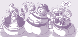 Fat Piracy Tetra, Cooking Mama And Tristana Commission For Eviljelly