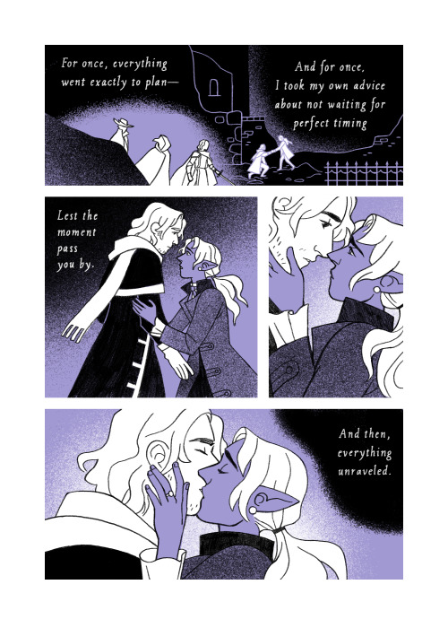 Pages 23-26 of Noctifer ️ It&rsquo;s time for the part where they KISS. Read the rest of the comic i