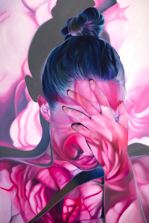 jenmann: &ldquo;wallflower&rdquo; - 60&quot;x90&quot; - oil on canvas - Jen Mann for