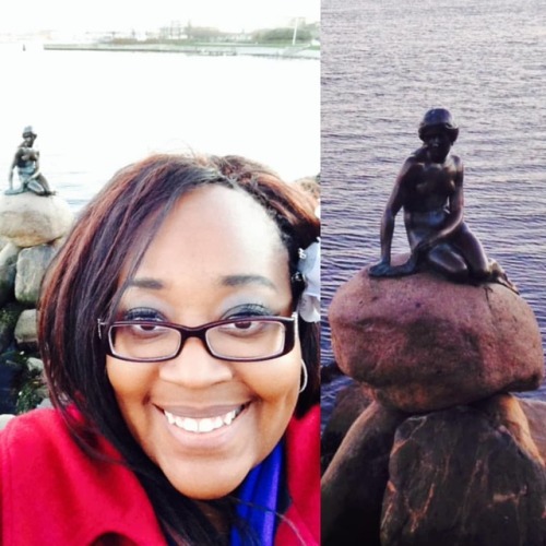 Little Mermaid in Copenhagen Denmark where Hans Christian Andersen wrote the story. #ariel #fairytai