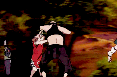  R★O★C★K★S     hah, I never noticed before but Kakashi had to save Sakura, as if even the opening titles were aware of how shitty Sakura was.