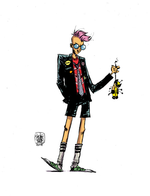 skottieyoung: #DailySketch Quentin Quire. I love all the characters at the school. I loved Generatio