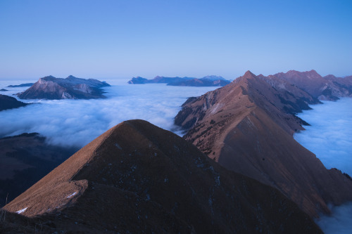 Augstmatthorn, SwitzerlandOne of the most magical sunsets I’ve ever experienced. The landscape aroun