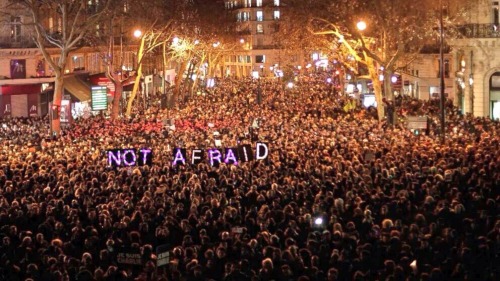 totallyswizzle:Paris tonight. #NotAfraid