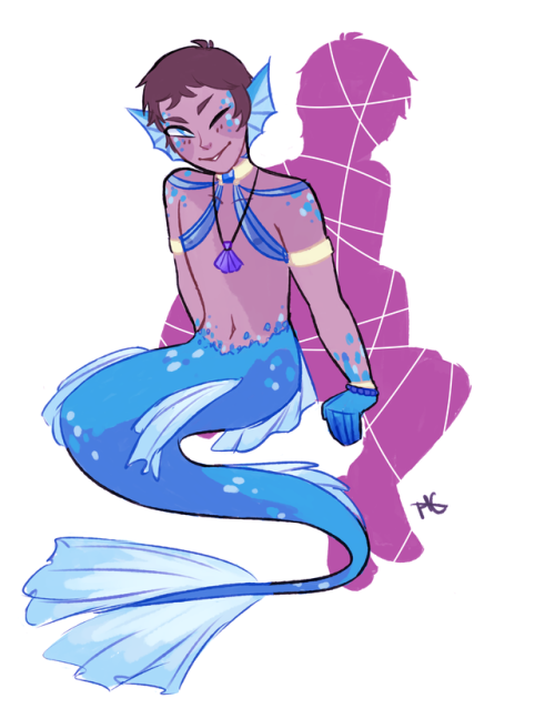 hailcakes: Forgot to post this on here! But essentially its an au where Lance is a lifeguard who for