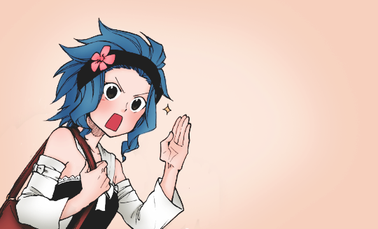 chikera:   “Could it be that Levy-san is irritated that Gajeel-kun left without