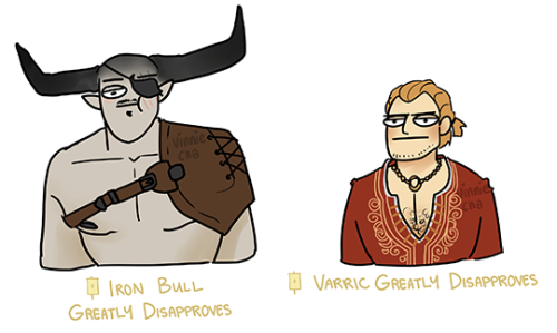 vinnie-cha:a bunch of disapprovals because my inquisitor is an idiot