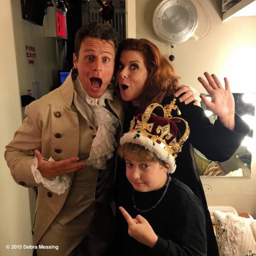 jgroffcentral:@DebraMessing      #JonathanGroff  made me scream with laughter as The King. And that 