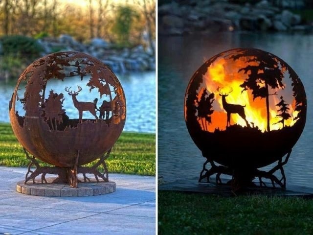 47328888:  dieselcole44:  I want this bad ass fire pit  Awesome metal work