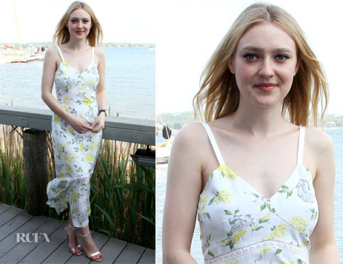 Dakota Fanning wearing Cinq a Sept at DuJour’s Annual Memorial Day Party.05/26/18Credit: RCFA