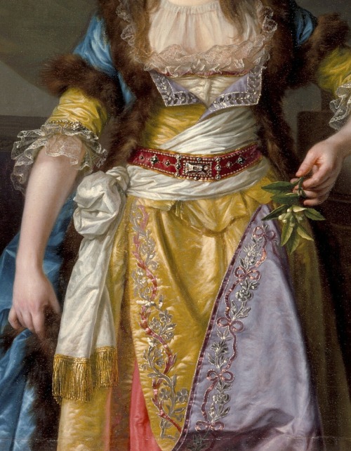cimmerianweathers: Portrait of a Lady in Turkish Fancy Dress (detail), by Jean-Baptiste Greuze, 1790