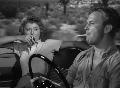 Barbara Stanwyck and Ralph Meeker in Jeopardy