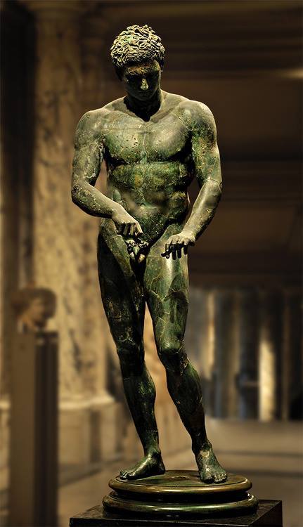 irgazine-ruby:   Apoxyomenos. Roman copy of the bronze original by Polykleitos, 320 BC.  