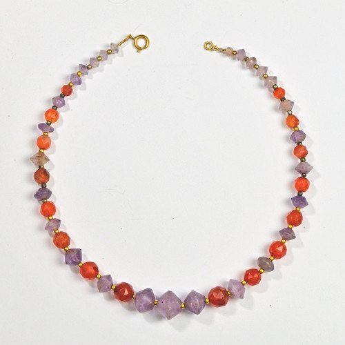 archaicwonder:Roman Carnelian and Amethyst Necklace, 1st Century BC/AD