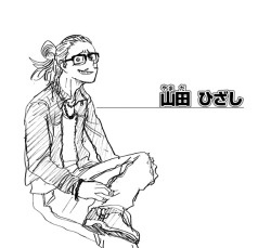 msleilei:  Guys…. look at this… Present Mic in casual clothes and it is CANON that he styles his hair like that!! His civilian name is Yamada Hizashi by the way. (Hizashi being his first name). Source: Volume 10 omake 