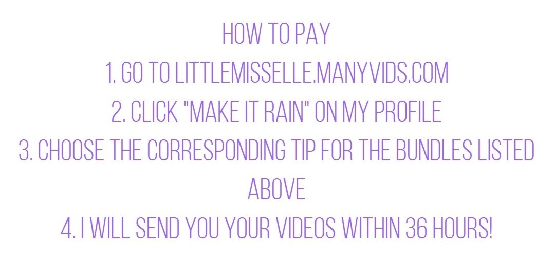 psy-faerie:  Full video list with previews available at LittleMissElle.manyvids.com*Excludes