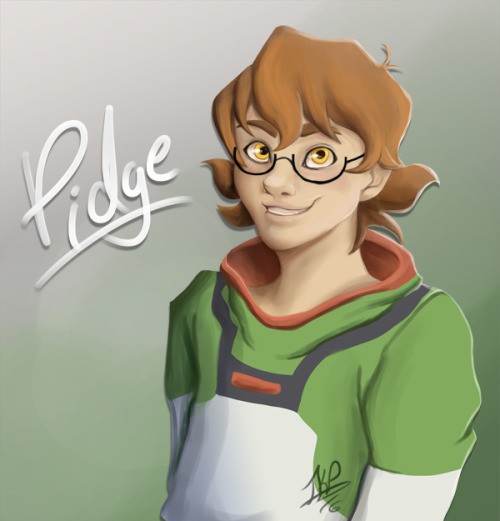 Painted the Pidge!I looked at a ton of references for style and tutorials to try and settle on a dig