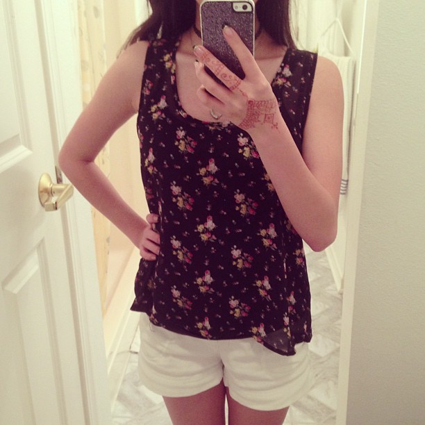 Outfit of the day. Happy Tank Tuesday! It’s hotter than Nam today..