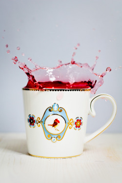 sebastianogiejko:strawberry tea splashsebastianogiejko.tumblr.com