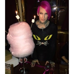 jeffreestar:  Seriously have the best friends in the world… Surprise b-day party and cotton candy for days 💗💅🌸✨