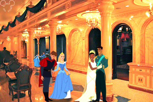 thedisneyseries:  A royal ball at Beast’s castle and here’s the early arrivals.
