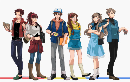 buryooooo: College Student Dippers &amp; Mabels Rev! Dipper &amp; Mabel: 21Fight! Dipper &am