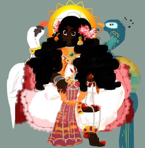 (Concept art: Hindu Project)In my Hindu project based on the reincarnation of Hindu God and Goddess 