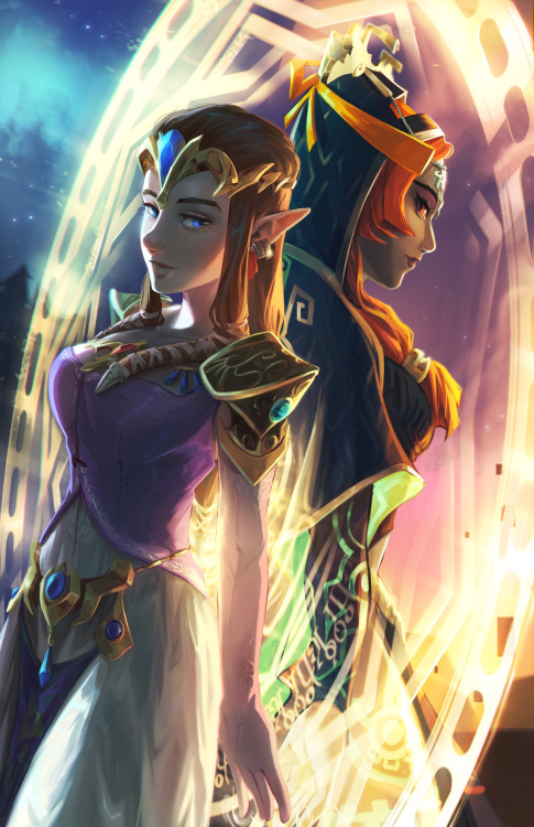 truffeart:Princesses of Light and Twilight