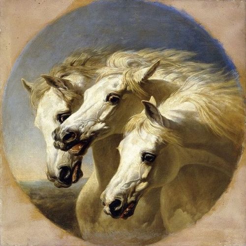 Pharaoh&rsquo;s horses (1848) by John Frederick Herring Sr. (1795-1865). 