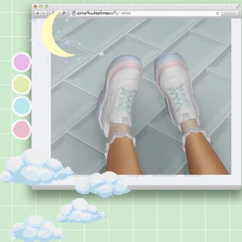 cerenozatak: ✰    ✰ i really like this sneakers by @tunayegit and wanted to add pastel swa